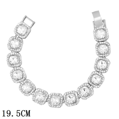 New Luxury 12mm Iced Out Cuban Link Bracelet For Women