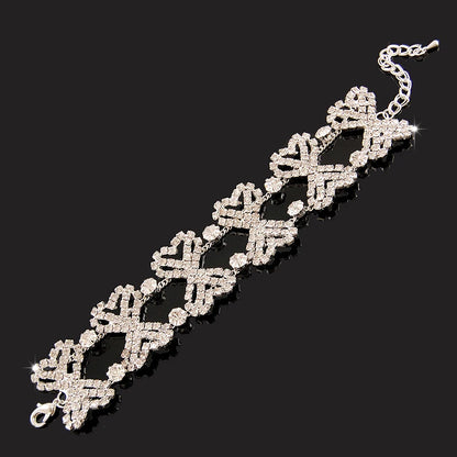 New Fashion Charm Bracelets 925 Silver AAAAA Zircon Crystal For Women