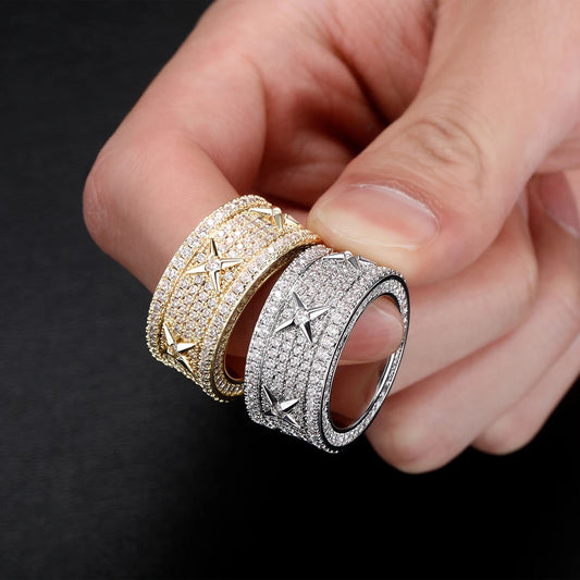Mens Iced Out Full Micro Pave Luxury Ring