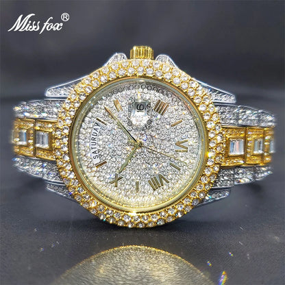 Luxury Iced Out Diamond Watch For Men