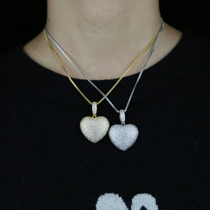 Women's Iced Heart Necklace