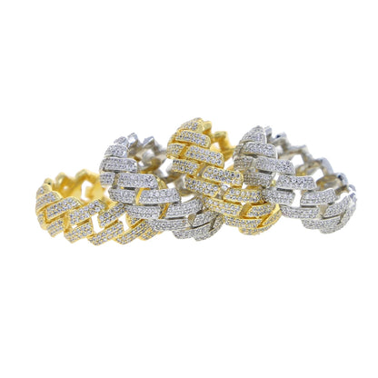 New Fashion Iced Out Bling 5A Micro Pave Ring For Men