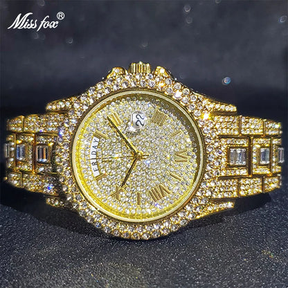 Luxury Iced Out Diamond Watch For Men