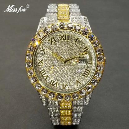Luxury Roman Ice Out Watches For Men