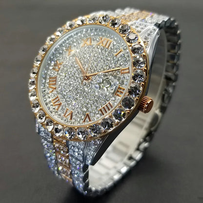 Luxury Roman Ice Out Watches For Men