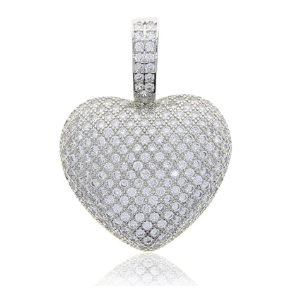 Women's Iced Heart Necklace
