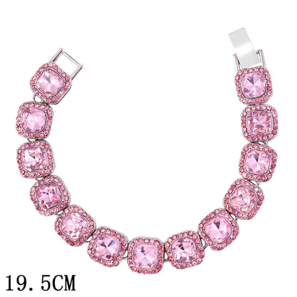 New Luxury 12mm Iced Out Cuban Link Bracelet For Women