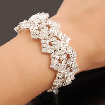 New Fashion Charm Bracelets 925 Silver AAAAA Zircon Crystal For Women