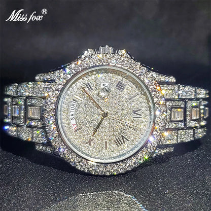 Luxury Iced Out Diamond Watch For Men