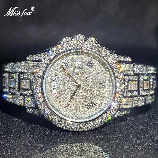 Luxury Iced Out Diamond Watch For Men