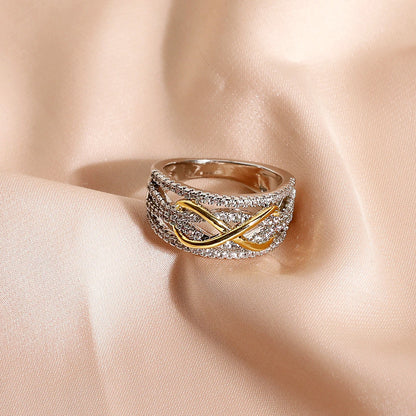 Unique Design Infinity Ring For Women