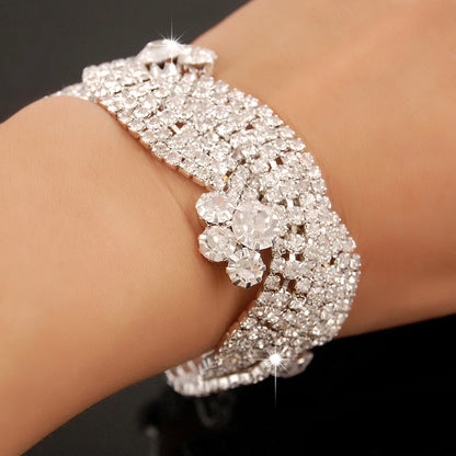 New Fashion Charm Bracelets 925 Silver AAAAA Zircon Crystal For Women
