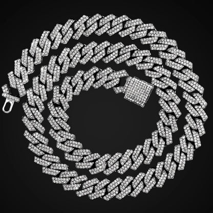 HipHop 14MM Prong Cuban Link Chain For Men