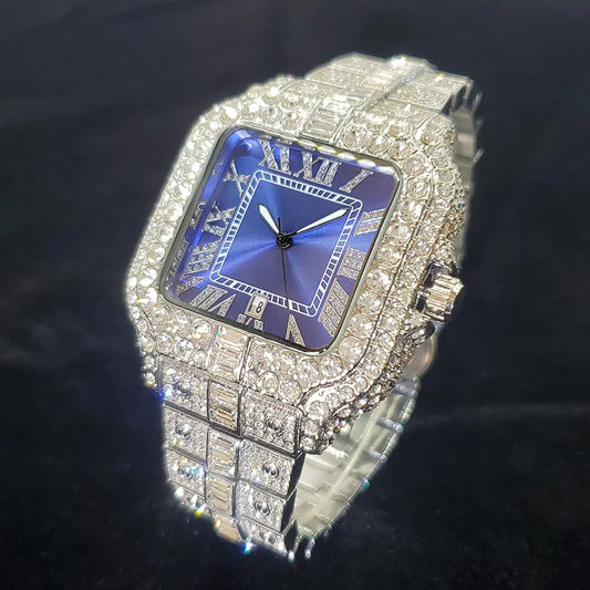 New 2025 Luxury Hip Hop Diamond Watch For Men