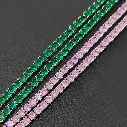 Hip Hop Bling Iced Out Tennis Chain For Men