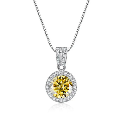Moissanite Diamond Pendant Necklaces For Women