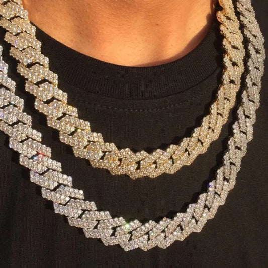 HipHop 14MM Prong Cuban Link Chain For Men