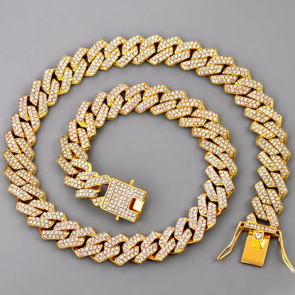 HipHop 14MM Prong Cuban Link Chain For Men