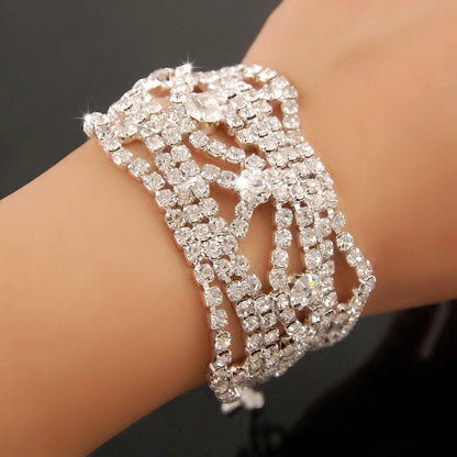 New Fashion Charm Bracelets 925 Silver AAAAA Zircon Crystal For Women