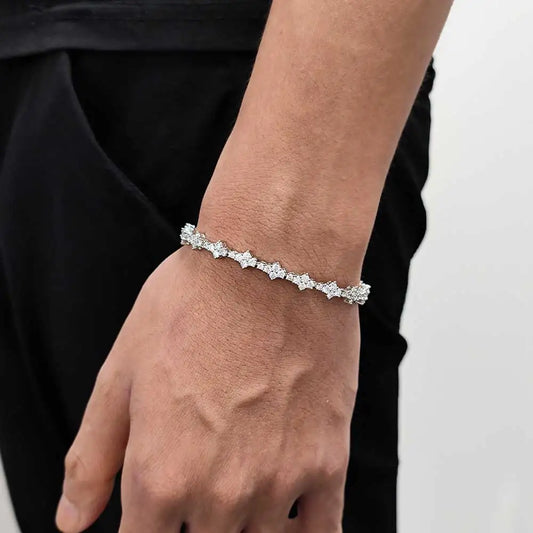 Hip Hop Tennis Bracelet For Men