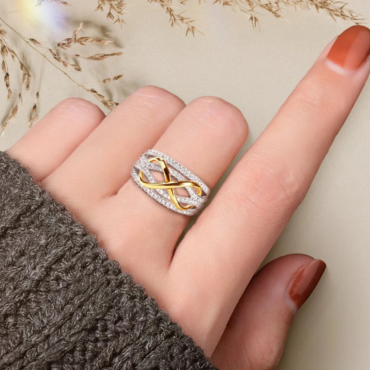 Unique Design Infinity Ring For Women