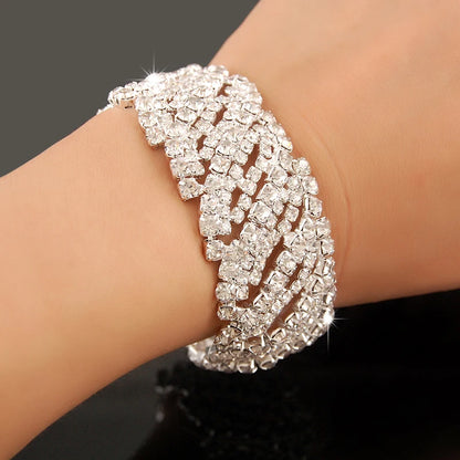 New Fashion Charm Bracelets 925 Silver AAAAA Zircon Crystal For Women