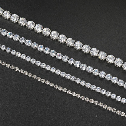 Hip Hop Iced Out 3/4/5mm Crystal Tennis Bracelet for Men