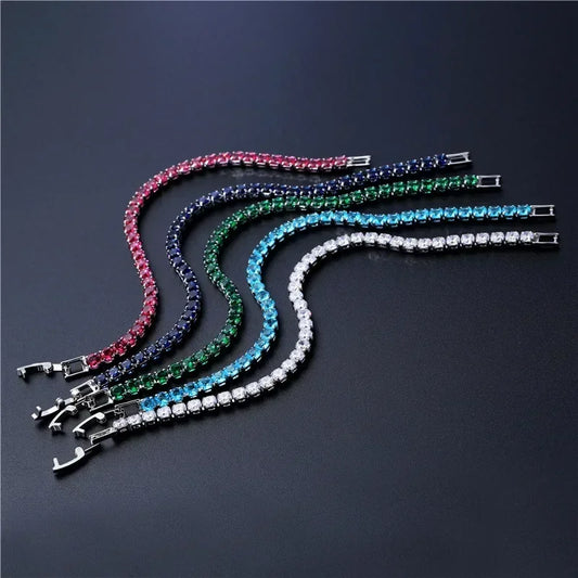 4mm Cubic Zirconia Tennis Bracelet For Women and Men