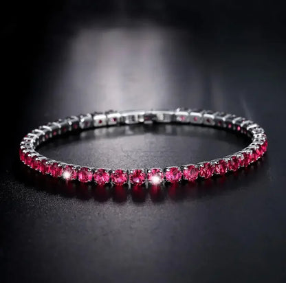 4mm Cubic Zirconia Tennis Bracelet For Women and Men