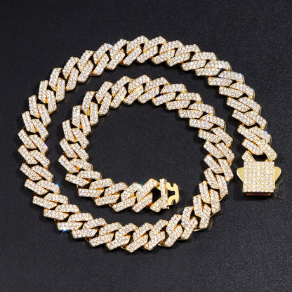 HipHop 14MM Prong Cuban Link Chain For Men
