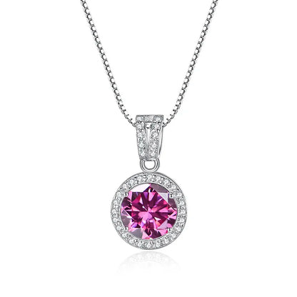 Moissanite Diamond Pendant Necklaces For Women