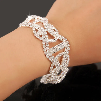 New Fashion Charm Bracelets 925 Silver AAAAA Zircon Crystal For Women