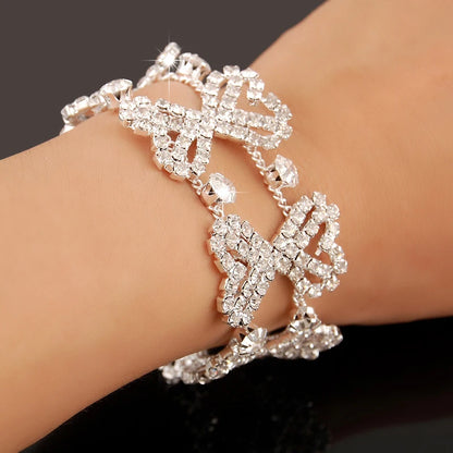 New Fashion Charm Bracelets 925 Silver AAAAA Zircon Crystal For Women