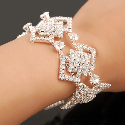 New Fashion Charm Bracelets 925 Silver AAAAA Zircon Crystal For Women