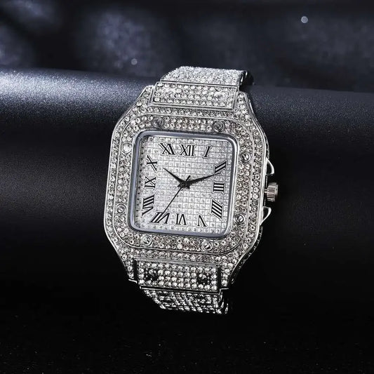 Luxury Iced Out Watch And Bracelet for Men