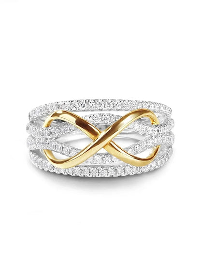Unique Design Infinity Ring For Women