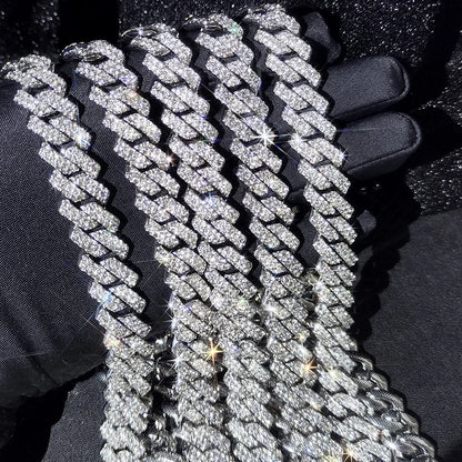HipHop 14MM Prong Cuban Link Chain For Men