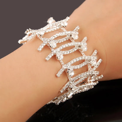 New Fashion Charm Bracelets 925 Silver AAAAA Zircon Crystal For Women