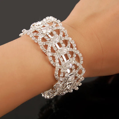 New Fashion Charm Bracelets 925 Silver AAAAA Zircon Crystal For Women