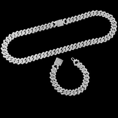 Iced Out Necklace, Watch, Bracelet For Men