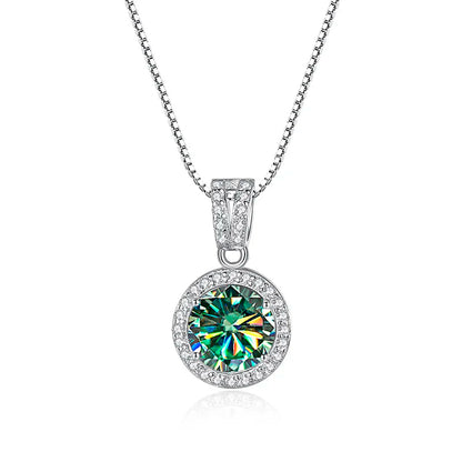 Moissanite Diamond Pendant Necklaces For Women