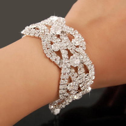 New Fashion Charm Bracelets 925 Silver AAAAA Zircon Crystal For Women