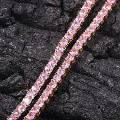 Hip Hop Bling Iced Out Tennis Chain For Men