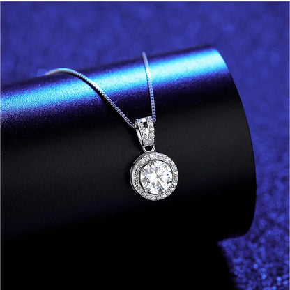 Moissanite Diamond Pendant Necklaces For Women