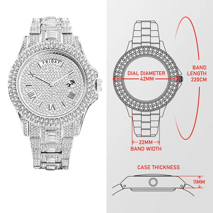Luxury Iced Out Diamond Watch For Men