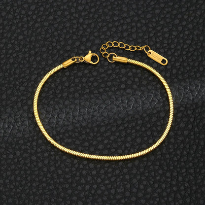 Simple Stainless Steel Snake Bracelet