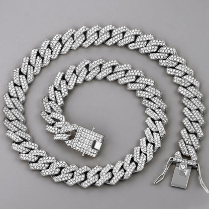HipHop 14MM Prong Cuban Link Chain For Men