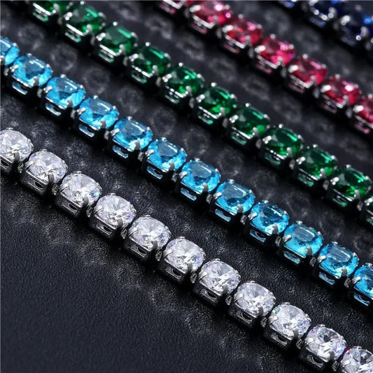 4mm Cubic Zirconia Tennis Bracelet For Women and Men