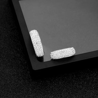 Luxury Iced Out Ring Titanium Steel Ring For Men