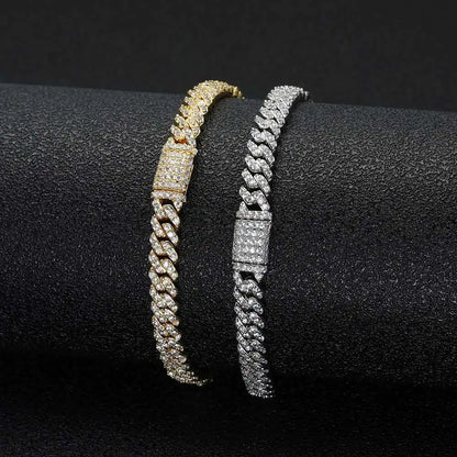 6mm Real Gold Cuban Bracelet For Men